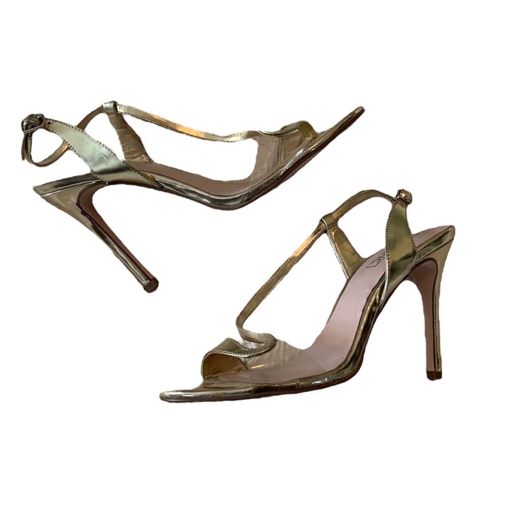 Gold strappy sandals - Pink Inc